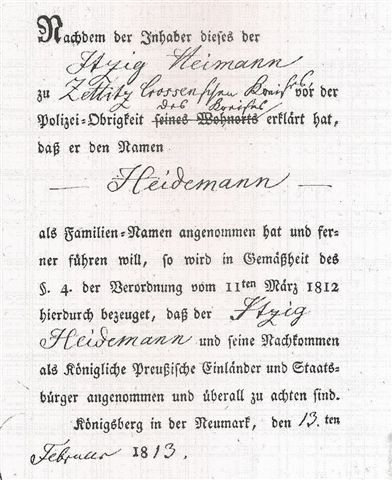 Itzig (Isaac) Heidemann